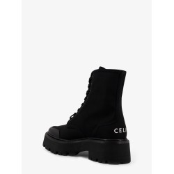 Celine Bulky nylon and leather ankle boots