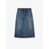 Denim midi skirt
