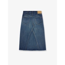 Denim midi skirt