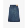 Denim midi skirt