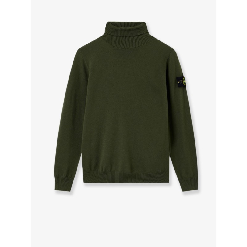 Certified virgin wool turtleneck sweater