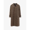 Baia Del Monaco madras wool blend coat