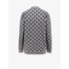 Reversible wool cardigan with GG motif