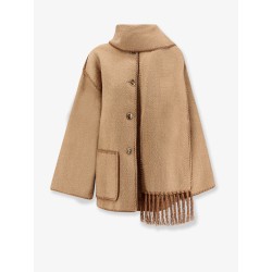 Embroidered Scarf wool blend Jacket