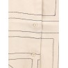 Silk shirt with monogram logo embroidery