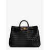 Andiamo leathwer shoulder bag with Intrecciato motif