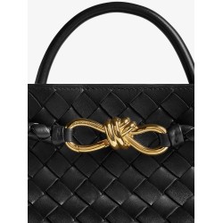 Andiamo leathwer shoulder bag with Intrecciato motif