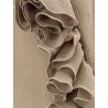 Crepe shirt with ruffles