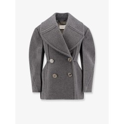 Double-breasted wool jacket