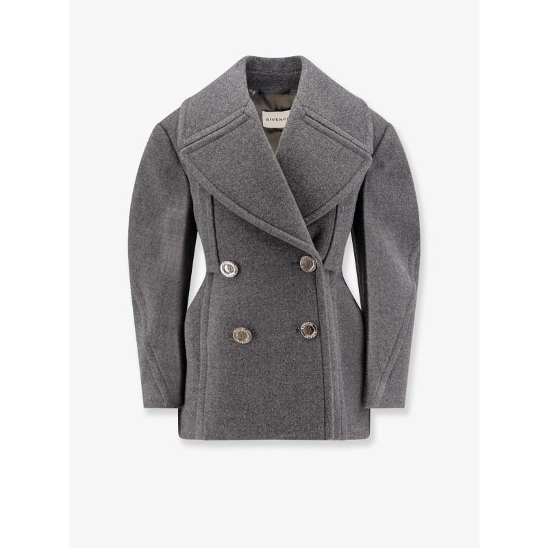 Double-breasted wool jacket