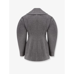 Double-breasted wool jacket