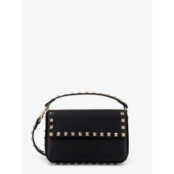 Rockstud leather shoulder bag