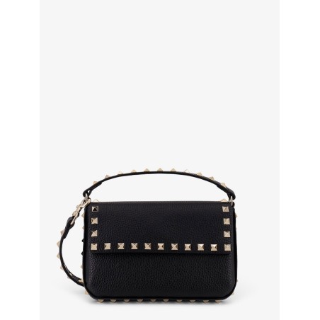 Rockstud leather shoulder bag