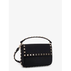 Rockstud leather shoulder bag