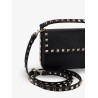 Rockstud leather shoulder bag
