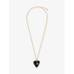 Metal necklace with rhinestones