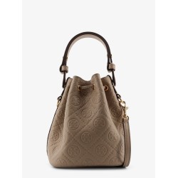 T Monogram Pebble Mini leather Bucket Bag