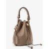 T Monogram Pebble Mini leather Bucket Bag