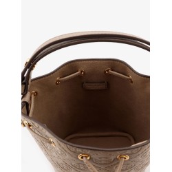 T Monogram Pebble Mini leather Bucket Bag