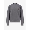 Cotton sweatshirt with logo patch