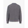 Cotton sweatshirt with logo patch