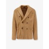 Double-breasted cashmere, mohair and silk jacket