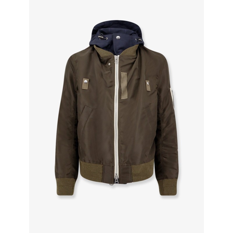 Nylon bomber jacket