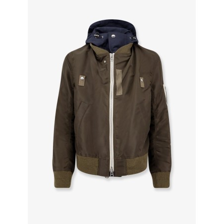 Nylon bomber jacket