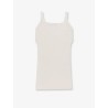 Perforated cotton tank top