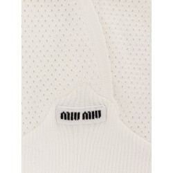 Perforated cotton tank top
