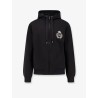 Cotton sweatshirt with logo patch