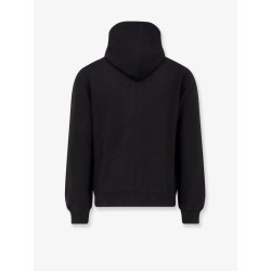 Cotton sweatshirt with logo patch