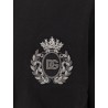 Cotton sweatshirt with logo patch