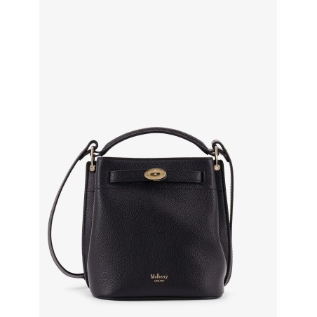 Islington leather bucket bag with logo