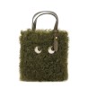 "N/S MINI EYES" SHEARLING TOTE BAG
