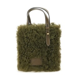 "N/S MINI EYES" SHEARLING TOTE BAG