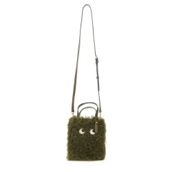 "N/S MINI EYES" SHEARLING TOTE BAG
