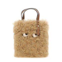 "N/S MINI EYES" SHEARLING TOTE BAG