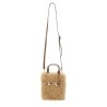 "N/S MINI EYES" SHEARLING TOTE BAG