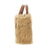 "N/S MINI EYES" SHEARLING TOTE BAG