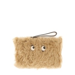 "SHEARLING EYES" CLUTCH BAG