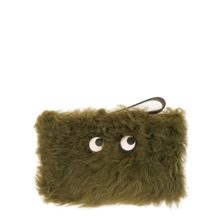 "SHEARLING EYES" CLUTCH BAG