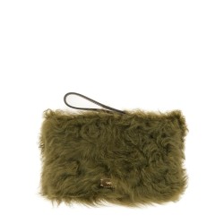 "SHEARLING EYES" CLUTCH BAG