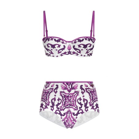 MAJOLICA PRINT BIKINI SWIMSUIT