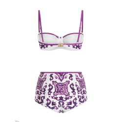 MAJOLICA PRINT BIKINI SWIMSUIT