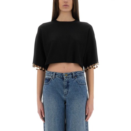 KNIT CROP T-SHIRT
