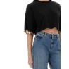 KNIT CROP T-SHIRT