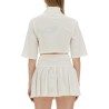 MONOGRAM CROPPED POLO SHIRT