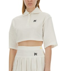MONOGRAM CROPPED POLO SHIRT