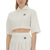 MONOGRAM CROPPED POLO SHIRT